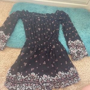 Kendall & Kylie Black Floral Romper